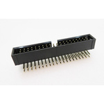 RS PRO Right Angle PCB Header, 40 Contact(s), 2.54mm Pitch, 2 Row(s), Shrouded
