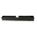 RS PRO Vertical PCB Header, 40 Contact(s), 2.54mm Pitch, 2 Row(s), Shrouded