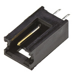 TE Connectivity AMPMODU MOD II Series Straight Through Hole PCB Header, 2 Contact(s), 2.54mm Pitch, 1 Row(s), Shrouded