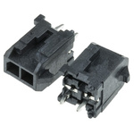Molex Micro-Fit 3.0 Series Straight Through Hole PCB Header, 2 Contact(s), 3.0mm Pitch, 2 Row(s), Shrouded
