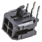 Molex Micro-Fit 3.0 Series Right Angle Through Hole PCB Header, 4 Contact(s), 3.0mm Pitch, 2 Row(s), Shrouded