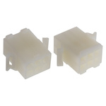 Molex STANDARD .093" Series Straight Panel Mount Housing Plug, 6 Contact(s), 6.7mm Pitch, 2 Row(s)