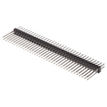 RS PRO Straight Through Hole Pin Header, 72 Contact(s), 2.54mm Pitch, 2 Row(s), Unshrouded
