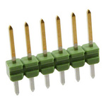 TE Connectivity AMPMODU MOD II Series Straight Through Hole Pin Header, 6 Contact(s), 2.54mm Pitch, 1 Row(s), Unshrouded