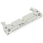 HARTING SEK 18 Series Straight Through Hole PCB Header, 40 Contact(s), 2.54mm Pitch, 2 Row(s), Shrouded