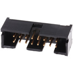 TE Connectivity AMP-LATCH Series, 2.54mm Pitch, 16 Way 2 Row Shrouded Straight PCB Header, Through Hole