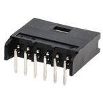 TE Connectivity AMPMODU MOD II Series Right Angle Through Hole PCB Header, 6 Contact(s), 2.54mm Pitch, 1 Row(s),