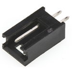 TE Connectivity AMPMODU MOD II Series Straight Through Hole PCB Header, 2 Contact(s), 2.54mm Pitch, 1 Row(s), Shrouded