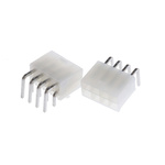 Molex Mini-Fit Jr. Series Right Angle Through Hole PCB Header, 8 Contact(s), 4.2mm Pitch, 2 Row(s), Shrouded