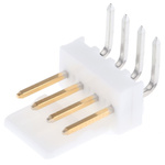 Molex KK 254 Series Right Angle Through Hole Pin Header, 4 Contact(s), 2.54mm Pitch, 1 Row(s), Unshrouded