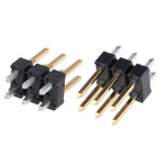 Amphenol Communications Solutions BergStik Series Straight Through Hole Pin Header, 6 Contact(s), 2.54mm Pitch, 2