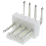 Molex KK 254 Series Right Angle Through Hole Pin Header, 4 Contact(s), 2.54mm Pitch, 1 Row(s), Unshrouded