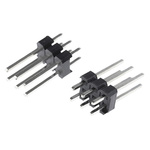 HARWIN M20 Series Straight Through Hole Pin Header, 6 Contact(s), 2.54mm Pitch, 2 Row(s), Unshrouded
