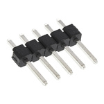 HARWIN M20 Series Straight Through Hole Pin Header, 5 Contact(s), 2.54mm Pitch, 1 Row(s), Unshrouded