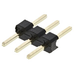 HARWIN M22 Series Straight Through Hole Pin Header, 3 Contact(s), 2.0mm Pitch, 1 Row(s), Unshrouded