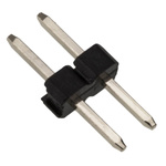 HARWIN M22 Series Straight Through Hole Pin Header, 2 Contact(s), 2.0mm Pitch, 1 Row(s), Unshrouded