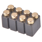 Preci-Dip Straight Surface Mount PCB Header, 8 Contact(s), 2.54mm Pitch, 2 Row(s), Shrouded