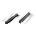 HARWIN M20 Series Straight Through Hole Pin Header, 10 Contact(s), 2.54mm Pitch, 1 Row(s), Unshrouded