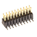 Samtec FTSH Series Straight Surface Mount Pin Header, 20 Contact(s), 1.27mm Pitch, 2 Row(s), Unshrouded