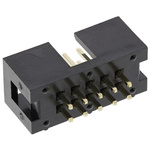 Wurth Elektronik WR-BHD Series Straight Through Hole PCB Header, 10 Contact(s), 2.54mm Pitch, 2 Row(s), Shrouded