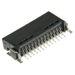 ERNI SMC Series Right Angle Surface Mount PCB Header, 26 Contact(s), 1.27mm Pitch, 2 Row(s), Shrouded