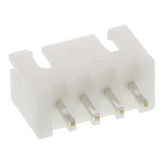 JST XH Series Straight Through Hole PCB Header, 4 Contact(s), 2.5mm Pitch, 1 Row(s), Shrouded