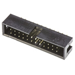 Amphenol ICC T821 Series Straight Through Hole PCB Header, 26 Contact(s), 2.54mm Pitch, 2 Row(s), Shrouded