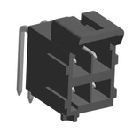 Molex Ultra-Fit Series Right Angle Through Hole PCB Header, 4 Contact(s), 3.5mm Pitch, 2 Row(s), Shrouded