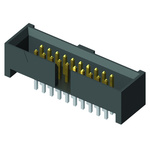 Samtec SHF Series Straight Through Hole PCB Header, 10 Contact(s), 1.27mm Pitch, 2 Row(s), Shrouded