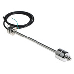 RS PRO Internal Stainless Steel Float Switch, Float, 1m Cable, NO/NC, 250V ac Max, 120V dc Max
