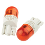 LED Car Bulb 26.8 mm Amber 12 V 60 mA 10mm 30 lm