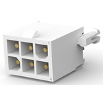 TE Connectivity Mini-Universal MATE-N-LOK Series Straight Through Hole PCB Header, 6 Contact(s), 4.14mm Pitch, 2