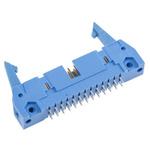 TE Connectivity AMP-LATCH, 2.54mm Pitch, 26 Way, 2 Row, Straight PCB Header, Through Hole