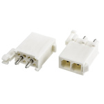 TE Connectivity Mini-Universal MATE-N-LOK Series Straight Through Hole PCB Header, 2 Contact(s), 4.14mm Pitch, 1