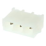 TE Connectivity Universal MATE-N-LOK Series Straight Through Hole PCB Header, 3 Contact(s), 6.35mm Pitch, 1 Row(s),