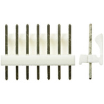 TE Connectivity MTA-100 Series Straight Through Hole Pin Header, 7 Contact(s), 2.54mm Pitch, 1 Row(s), Unshrouded