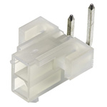 Molex Mini-Fit Jr. Series Right Angle Through Hole PCB Header, 2 Contact(s), 4.2mm Pitch, 2 Row(s), Shrouded