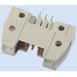 TE Connectivity AMP-LATCH, 2.54mm Pitch, 6 Way, 2 Row, Straight PCB Header, Through Hole