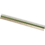 TE Connectivity AMPMODU MOD II Series Right Angle Through Hole Pin Header, 100 Contact(s), 2.54mm Pitch, 2 Row(s),
