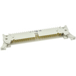 HARTING SEK 18 Series Straight Through Hole PCB Header, 50 Contact(s), 2.54mm Pitch, 2 Row(s), Shrouded