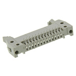 Harting SEK 18 Series Right Angle Through Hole PCB Header, 26 Contact(s), 2.54mm Pitch, 2 Row(s), Shrouded