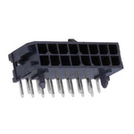 Molex Micro-Fit 3.0 Series Right Angle Through Hole PCB Header, 16 Contact(s), 3.0mm Pitch, 2 Row(s), Shrouded
