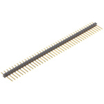 Stelvio Kontek 471 Series Straight Through Hole Pin Header, 40 Contact(s), 2.54mm Pitch, 1 Row(s), Unshrouded