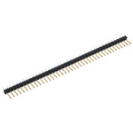 Stelvio Kontek 471 Series Straight Through Hole Pin Header, 40 Contact(s), 2.54mm Pitch, 1 Row(s), Unshrouded