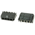 Molex Micro-Fit 3.0 Series Straight Through Hole PCB Header, 4 Contact(s), 3.0mm Pitch, 1 Row(s), Shrouded