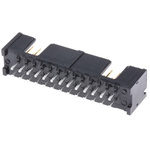 TE Connectivity AMP-LATCH Series, 2.54mm Pitch, 26 Way 2 Row Shrouded Straight PCB Header, Through Hole
