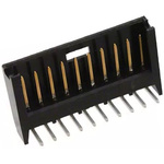TE Connectivity AMPMODU MOD II Series Right Angle Through Hole PCB Header, 10 Contact(s), 2.54mm Pitch, 1 Row(s),
