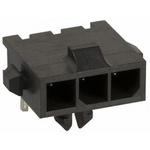 TE Connectivity Micro MATE-N-LOK Series Right Angle Through Hole PCB Header, 3 Contact(s), 3.0mm Pitch, 1 Row(s),