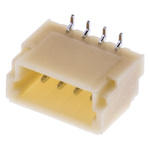 JST SH Series Straight Surface Mount PCB Header, 4 Contact(s), 1.0mm Pitch, 1 Row(s), Shrouded