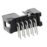 3M 2500 Series Right Angle Through Hole PCB Header, 10 Contact(s), 2.54mm Pitch, 2 Row(s), Shrouded